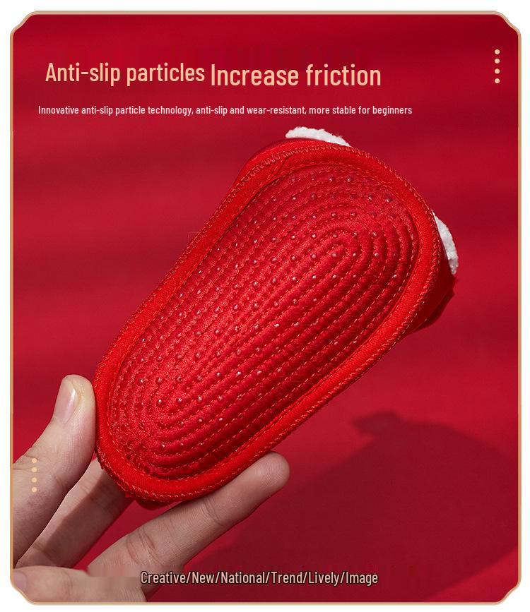 Infant Soft Sole Embroidered Shoes - Dragon & Tiger Design