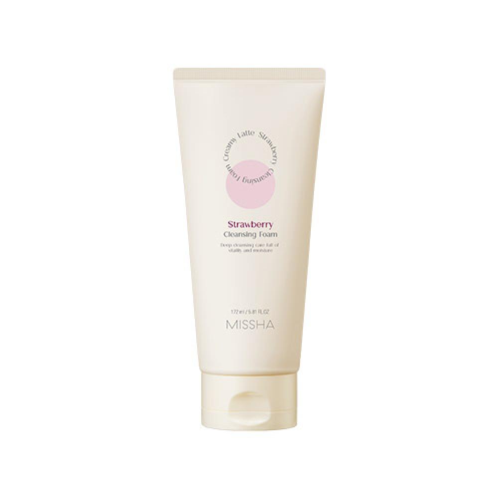 Missha Creamy Latte Cleansing Foam  Strawberry  172ml FREE