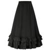 Retro Gothic Victorian Style Women's Dress with Renaissance Mini Skirt