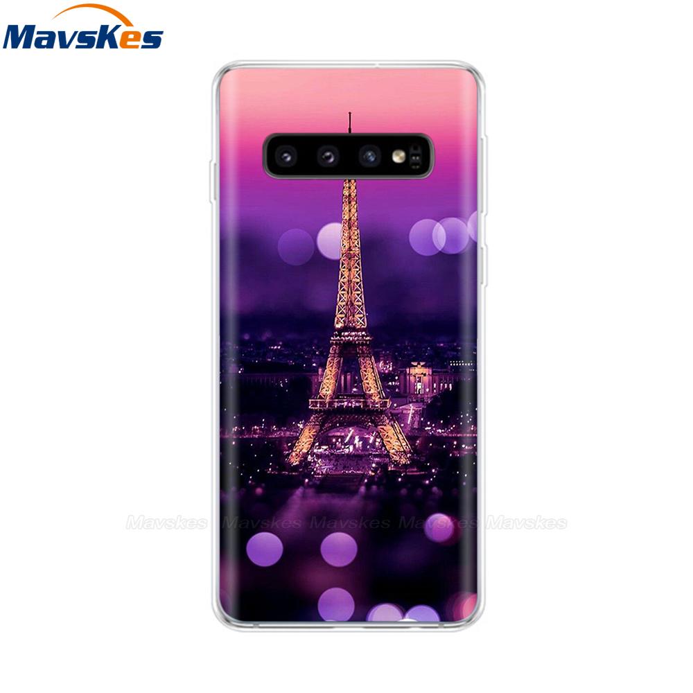 La più recente custodia stampata in TPU per Samsung Galaxy S10 S10 + Coperture del telefono per Samsung S10 Plus S10e Custodie Cover posteriore Paraurti Fundas Coque