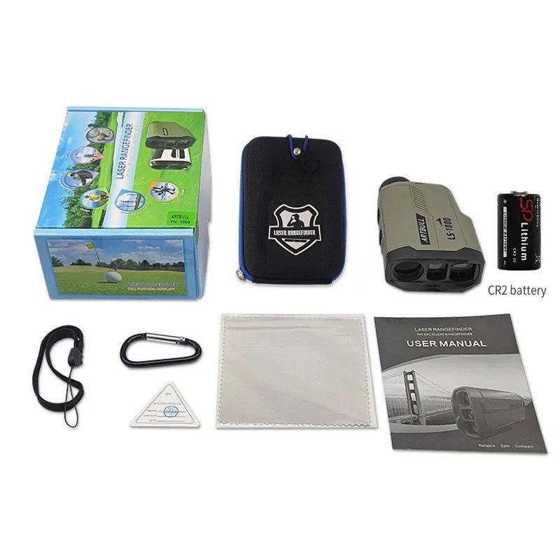 ARTBULL Laser Rangefinder Hunting Outdoor 1200M 650M Golf Rangefinder with Flag-Lock Slope Adjusted Distance Meter