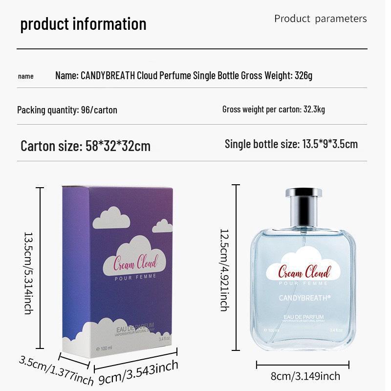 Philippines Cloud Men's Long-lasting Light Fragrance Cologne with Lingering Fresh Scent