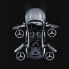 2 Stück Auto Tür Logo Projektoren LED Lampe Willkommensleuchten für Mercedes Benz X204 W168 W245 W215 W164 W209 R171 R172 W240 W210 W222