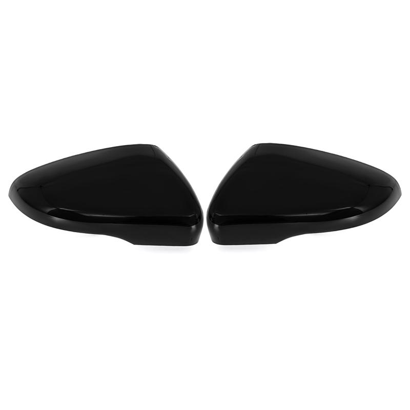 Door Mirror Cover Cap Accessories 5K0857537 5K0857538 For VW GOLF 6 MK6 GTI R GTD 2008-2013 Touran Decoration Black Carbon