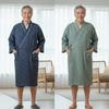 Stylish and Popular Cotton Pajamas for Perfect As a Kimono Suitable for Nursing Hospital Elderly and Perfect for and Men. Gift. Open-front Bathrobe,