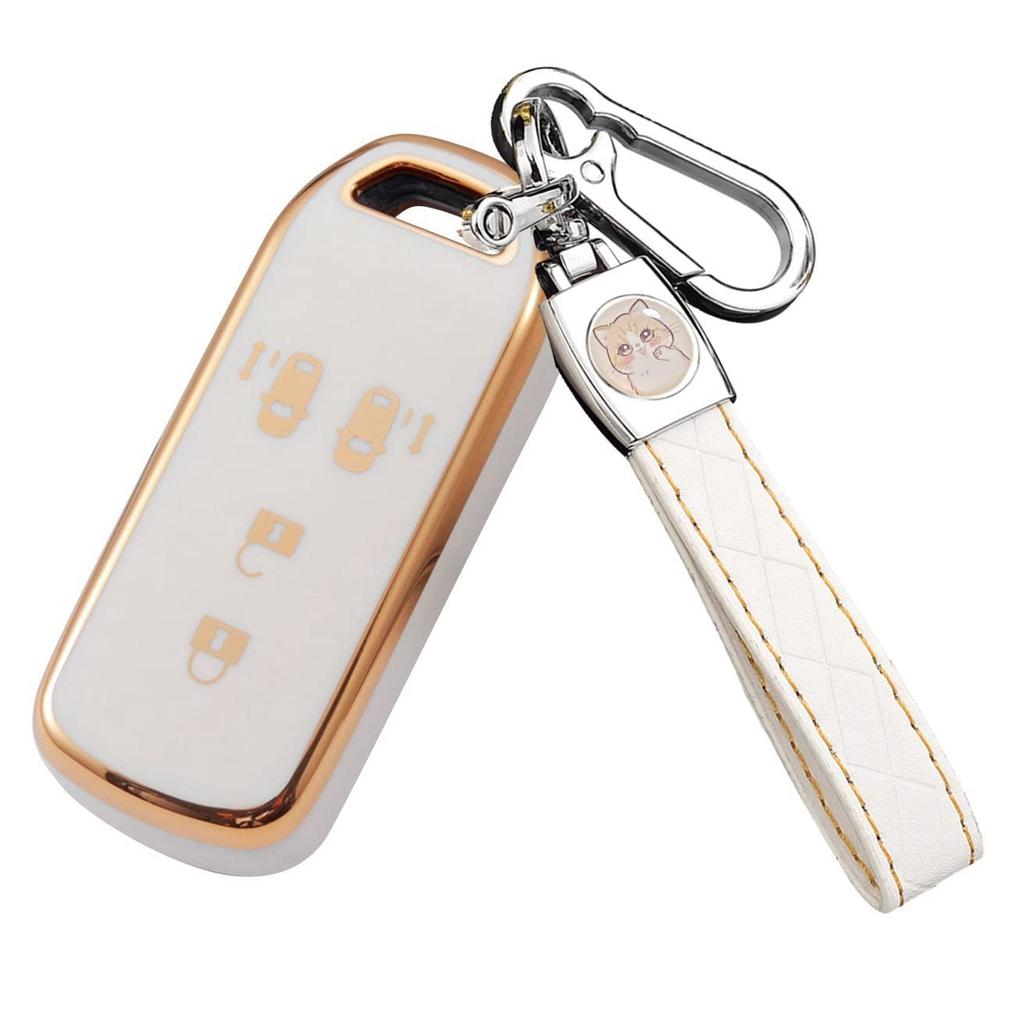 Nacalikeey Key Cover Keychain Compatible with Honda N Series Honda New NBOX Key Case NONE Custom Key Cover SLASH Slash Nacalikeey Cute Kitten Key Case