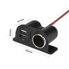 Priza dublă USB pentru brichetă auto 12v încărcător USB Adaptor priză piesă de schimb interior Accesorii auto