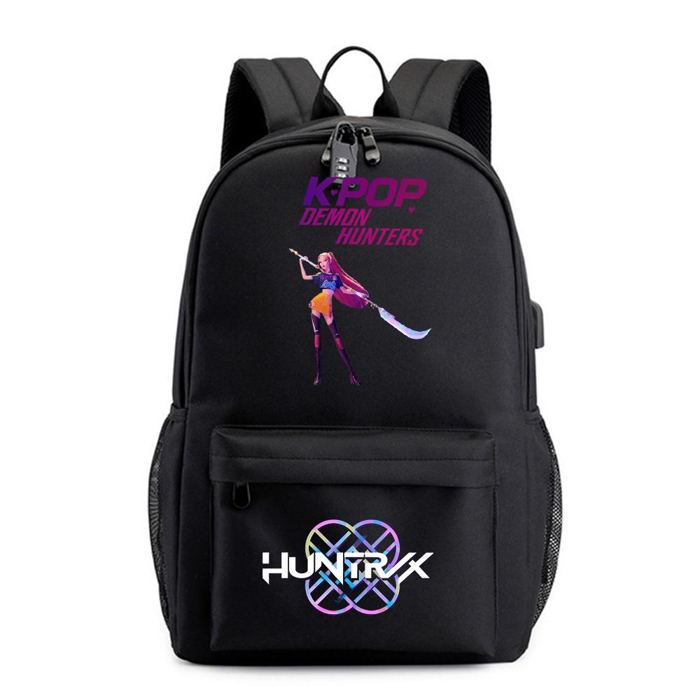 Anime Tecknad Kpop Tryckt Ryggsäck för Tonåring Student Flicka Pojke Bokväska Skolväska Kvinnor Stor Kapacitet Resväska Barn Gåva Rucksak