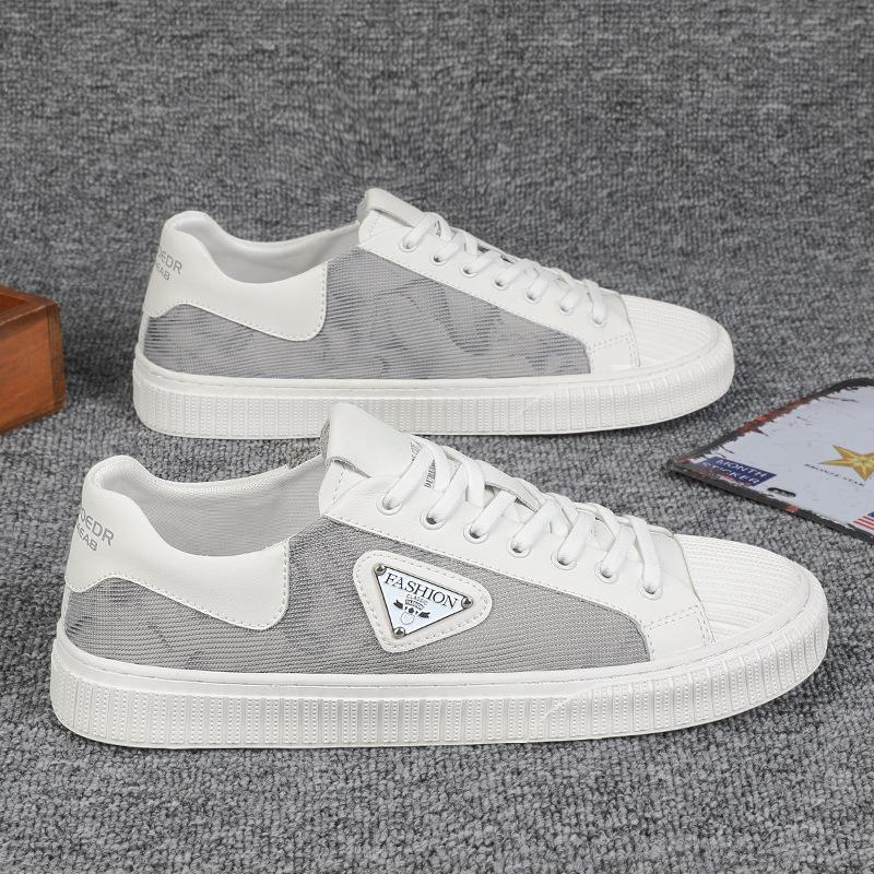 

2022 Весенние новые мужские модные спортивные удобные повседневные кроссовки для бега на открытом воздухе 44 серый