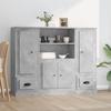 VidaXL Buffets 3 Pcs Concrete Grey Engineered Wood 3185315