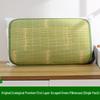 Free Shipping: Summer Bamboo Rattan Pillow Pair - Cool Green Ice Mat with Pillowcase