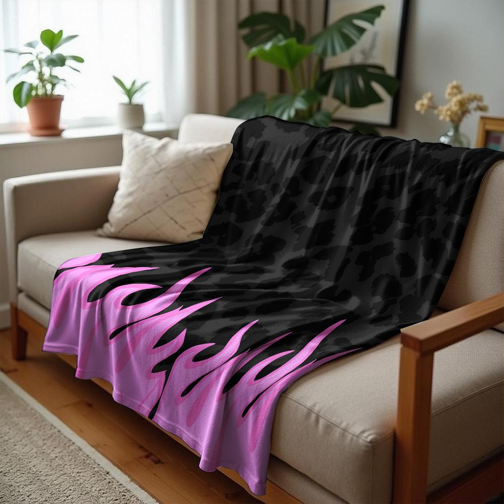 Leopard Fledermaus Silhouette Weiche Flanelldecke Atmungsaktige Warme Überwurfdecke für Büro Auto Sofa Kinderzimmer Geburtstag Weihnachtsgeschenk