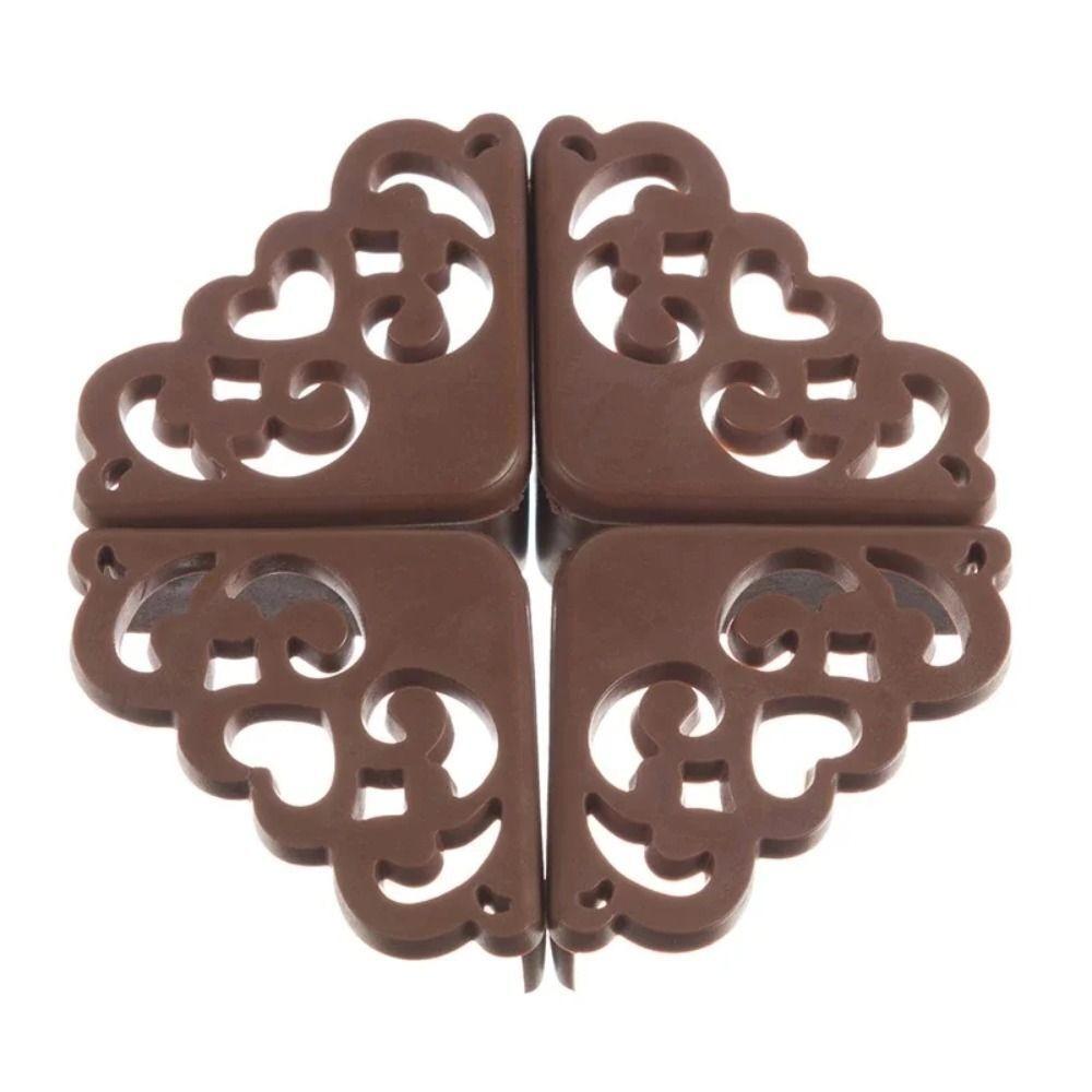 4Pcs New Flower Pattern Table Corner Protector Baby Kids Corner Protector Silicone Soft Anticollision Strip