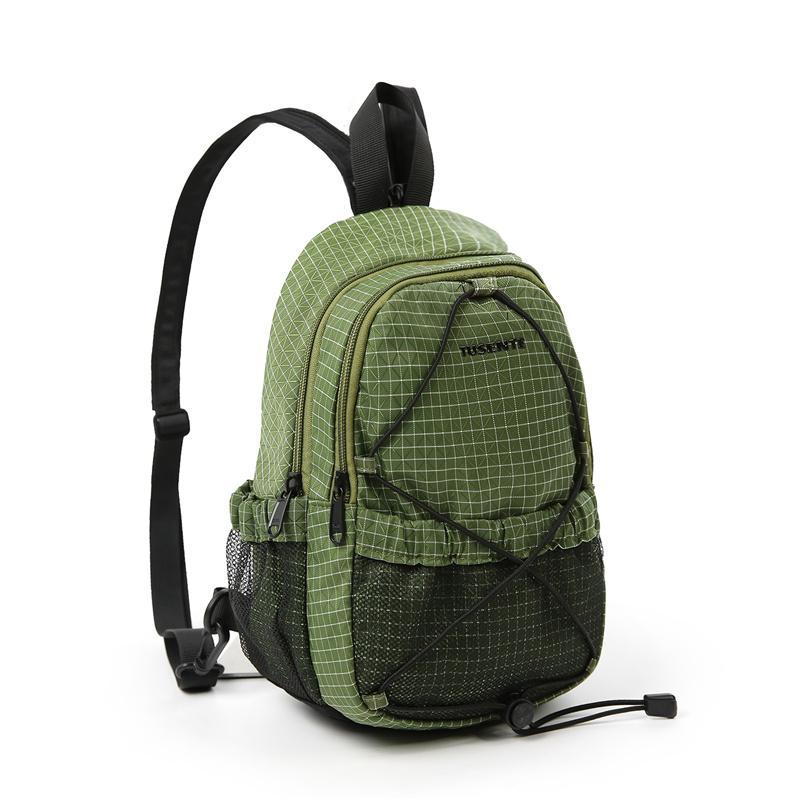 

Многофункциональная нагрудная сумка Мужской уличный маленький рюкзак Легкая спортивная сумка через плечо зелёный