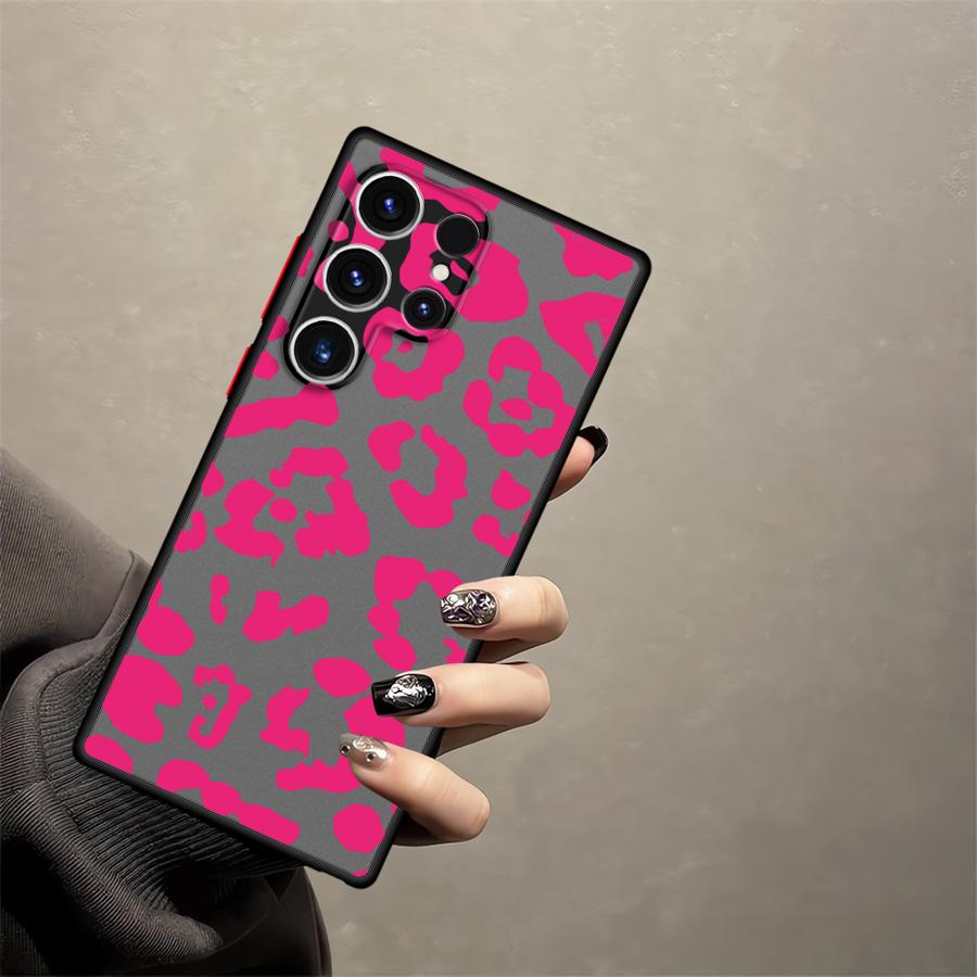 Leopard Print Case for Samsung Galaxy S21 Note 20 Ultra 10+ S23 FE S24 Plus S25+ S24+ S23+ S25 Ultra S20 S22+ S21+ S22 Back