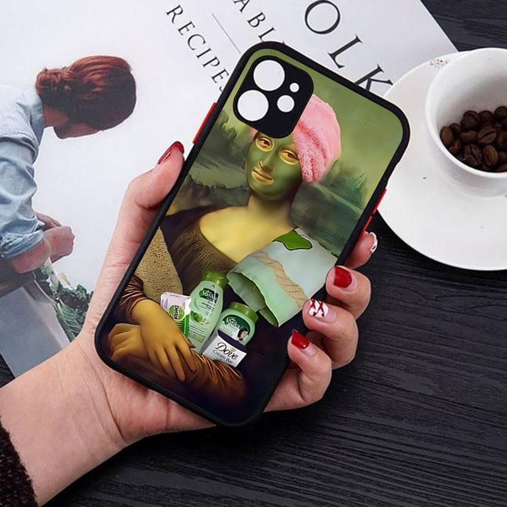 Mona Lisa Phone Case For IPhone 14 11 12 13 Mini Pro Max 8 7 Plus X XR XS MAX Translucent Matte Cover