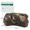 Aquarium Landscape Resin Tree Stump Cave for Reptiles, Fish, and Shrimp