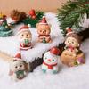 Decorazione Resina Animale Famiglia Natale Mini Albero Creativo Casa Vecchio Regalo