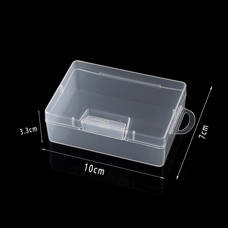 Clear Rectangular Plastic Storage Box for Pens, Jewelry, and Accessories