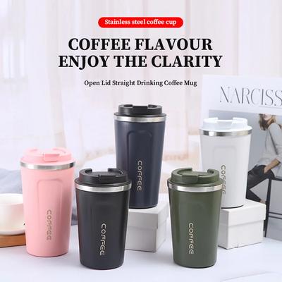 380ML/510ML Travel Coffee Mug Car Vacuum Flasks Stainless Steel Thermal Mug Leakproof Tea Coffee Cup  Portable Insulated Bottles
