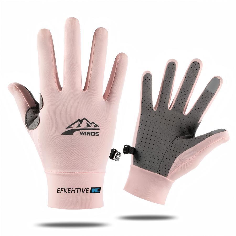 

Men s Climbing Gloves, Summer Anti-Slip Cycling Glove for Hiking Driving Touchscreen Compatible,UV Protective for Outdoor Sport L рожевий
