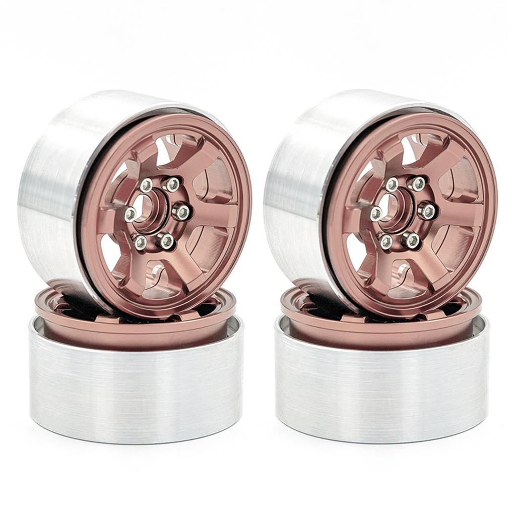 Aluminiumslegering Hjulring Beadlock 1.9in Hjulringer Nav 4 stk Erstatning for 1/10 TRX4 Axial SCX10