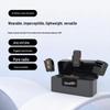 J33 Wireless Lavalier Microphone with Charging Case & AI Noise Reduction, Digital Display, Dual-Function Button.