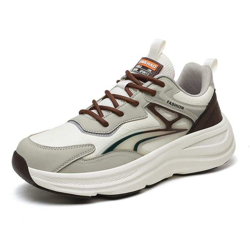 Autumn and Winter New Men's Shoes 2025 Breathable Super Soft Leather Sports Casual Shoes Trendy Thin Sports Shoes