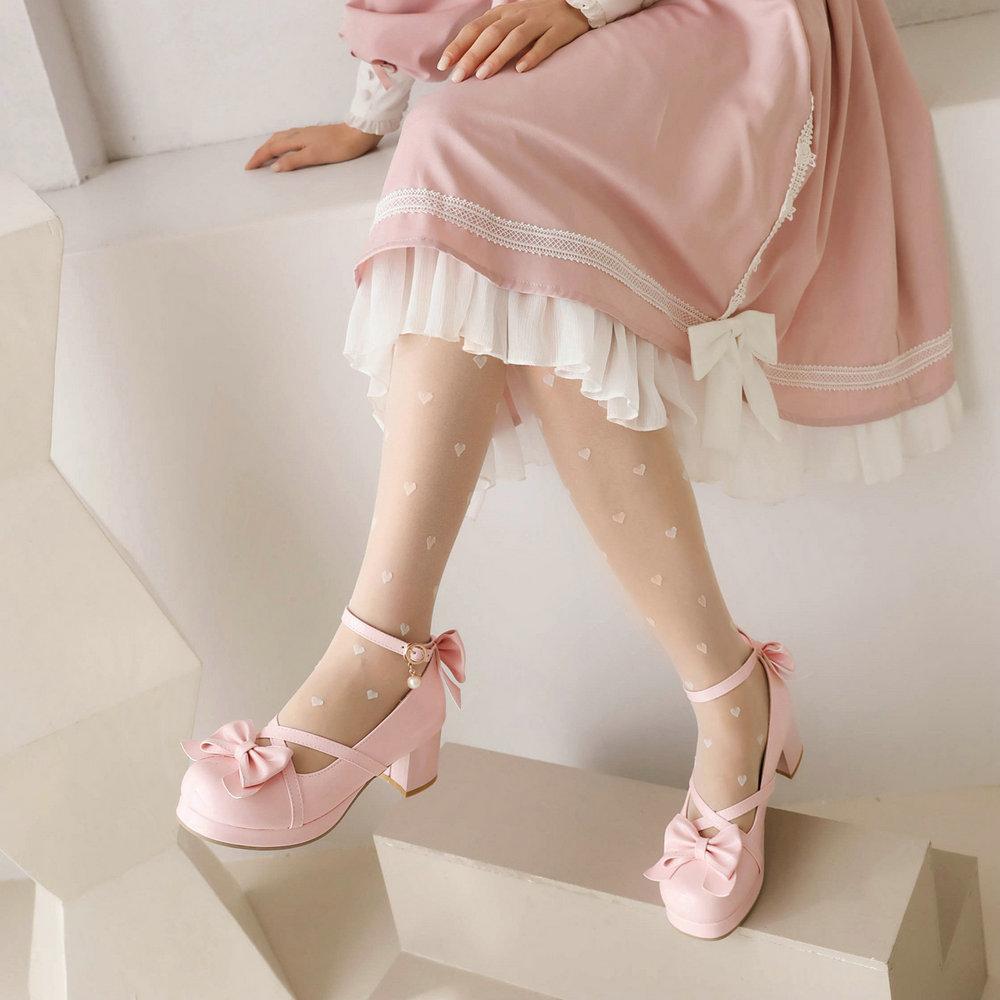 Sapatos Lolita de Couro Envernizado Brilhante Feminino Vermelho Noiva Festa de Casamento Tiras Plataforma Mary Janes Bombas Tira no Tornozelo Bloco Salto Cubano