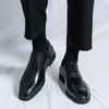 Men Retro Oxfords Black Formal Business Dress Derbys Prom Tuxedo Party  Leather Shoes Large Size