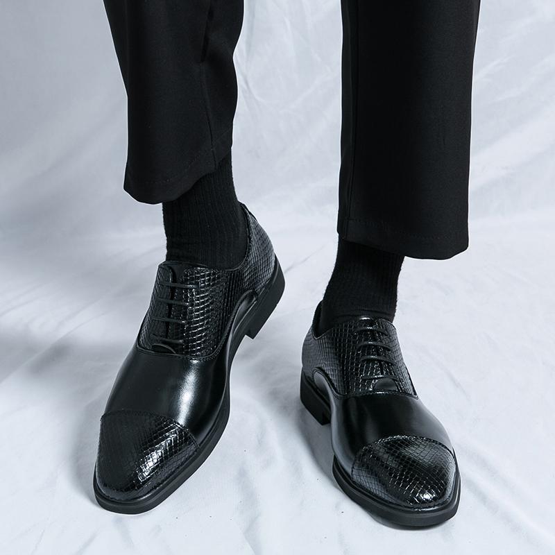 Office shoes men Casuales Leather Shoe for Male lace up Italian Shoes Men Werkschoenen Casual Shoe for Men Fashion dress shoes