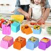 Silicone Salad Dressing Container Leakproof Sauce Cup Portable Lunch Box Dipping Condiment Storage Bottle for Office Travel