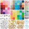 Diy Soft Pottery Beads 24 Grid, Boxed Color Disc Bohemian Jewelry Bracelet