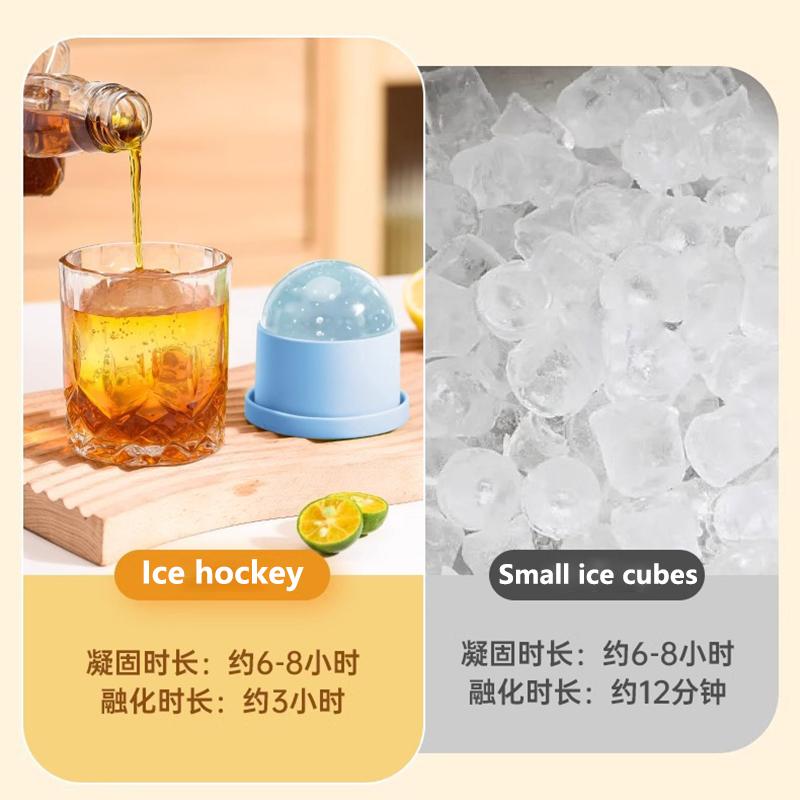 1 Stück Bar Whiskey Runde Eiswürfelform Silikon Große Kugelform Sphärische Eiswürfelform Maschine Schnellgefriergerät Küchenhelfer