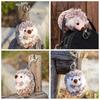 Cute Hedgehog Pattern Plush Key Chain Handbag Keyring Bag Pendant Keyring New Stuffed Keychain