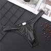 Penis Pouch Briefs Men Sexy Underwear Ice Silk Semi-Transparent Underpants Bulge Bag Panties Male See Through Bikini Trunks