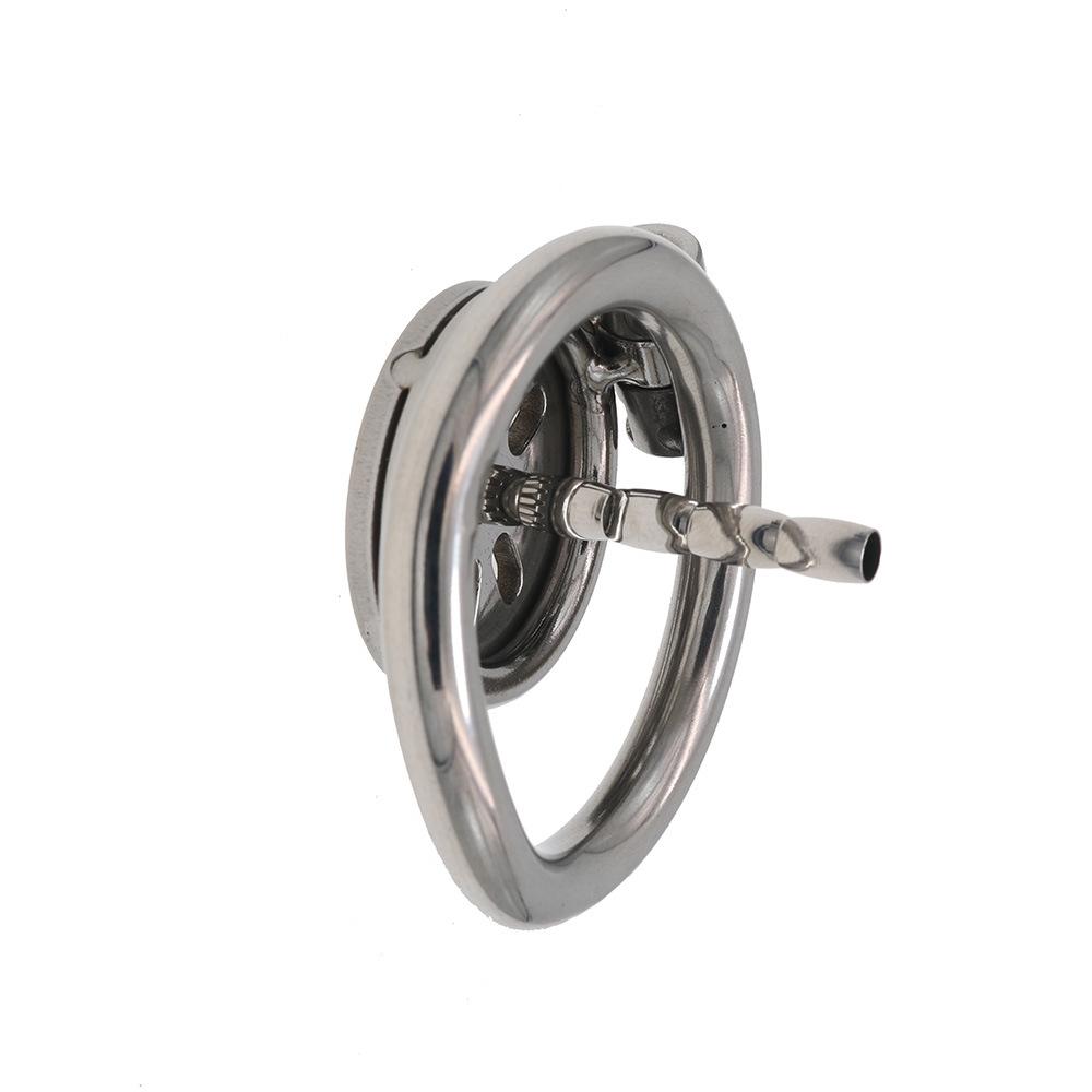 304 Stainless Steel Chastity Lock Penis Cage Male Bondage  Cockring CB Lock BDSM Slave Cuckold Sex Toys Urinary Catheter