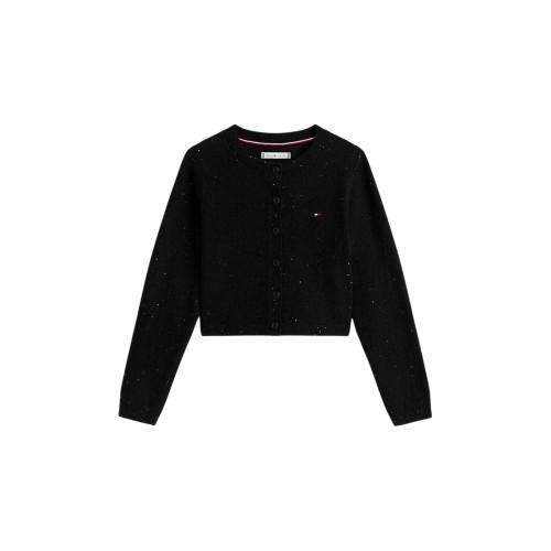 Tommy Hilfiger Girls Ribbed Button Sweatshirt