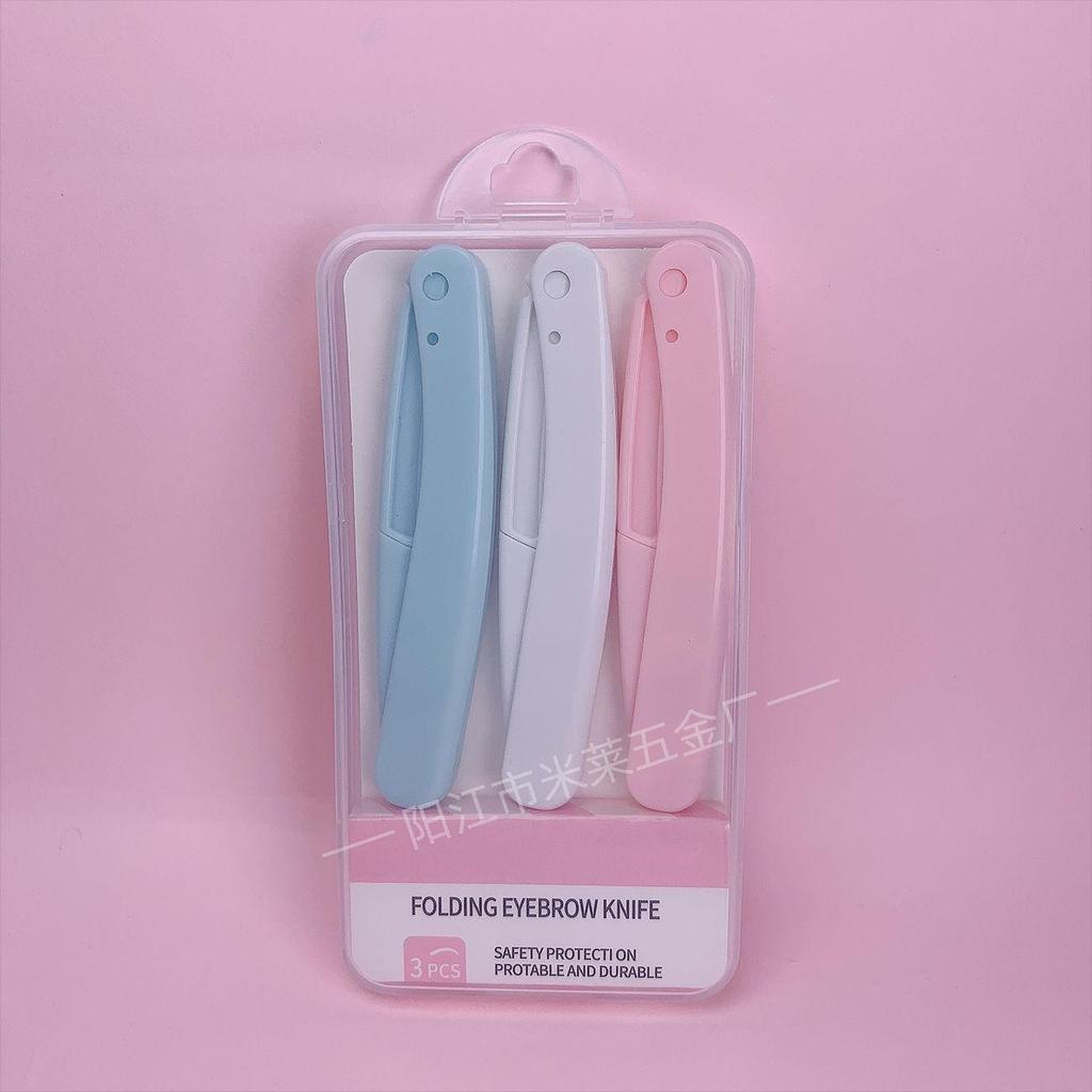 Foldable Safety Eyebrow Shaver: Multifunctional, Anti-Scratch Trimming Tool for Men & Women