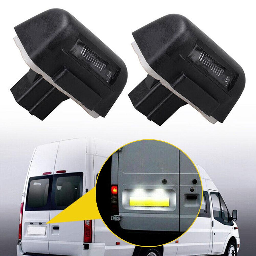 2Pc LED License plate lamp Rear Number Plate Lamp For Ford Transit MK6 MK7 1985-2013 For Ford Transit Connect 2002-2013