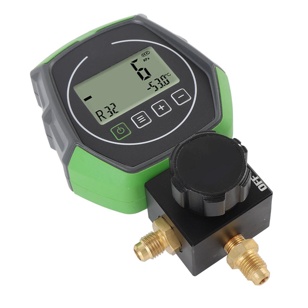 Digital HVAC Gauge 0 6000KPa Ball Valve Design High Accuracy HVAC Vacuum Gauge Tester for Maintenance and Installation