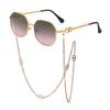 Chain Sunglasses Women'S Anti-Drop Chain Lanyard Irregular Polygon Full Frame Sunglasses Women'S Trend