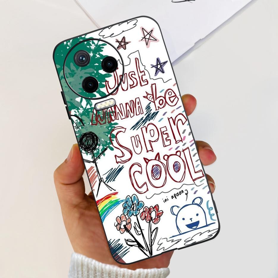 For Infinix Note 12 2023 Case X676C Cute Fashion Painted Cover Soft Silicone Phone Cases For Infinix Note 12 Pro 4G X676B Bumper