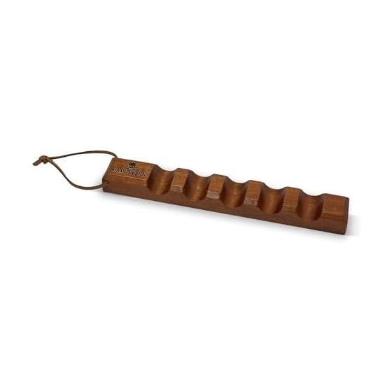 Wooden Chopstick Holder for Camping, New U-Shaped Wooden Chopstick Rest, Aluminum Spoon Holder, Knife and Fork Storage, Natural Wood Color