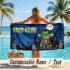 Custom Text Beach Towel, Soft Absorbent Swimming Multi-use TowelFrankenstein's Monster