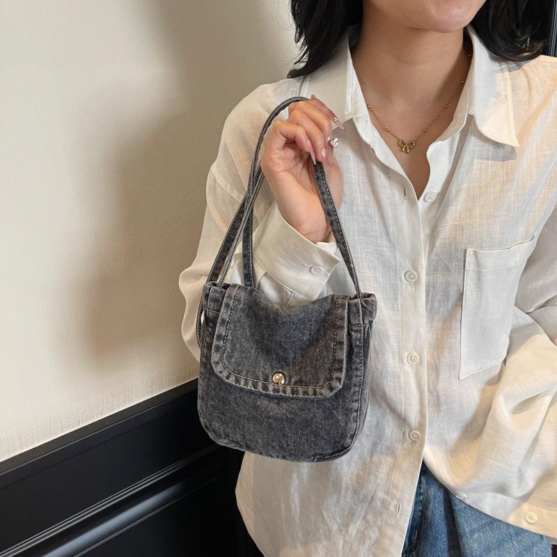 Denim Bag Women's Shoulder Bag Commuter Crossbody Bag