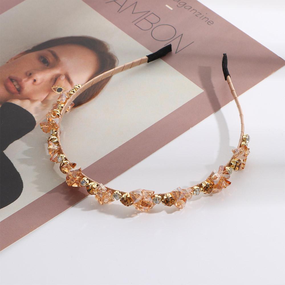 Headwear Bride Women Zinc Zinc Alloy Hair Accessories Crystal Headbands Hair Hoop Rhinestone Hairband