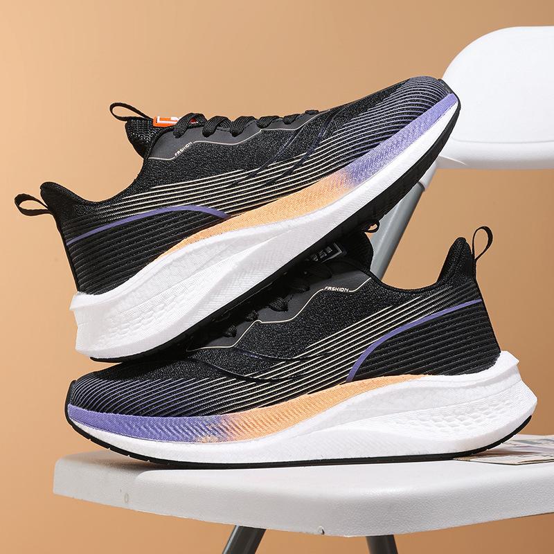 Men's Shoes Summer New Student Fly-woven Mesh Breathable Sports Casual Shoes Youth Soft-soled Running Shoes