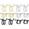 1 Pair Green Eyed Cats Ear Clip Fashionable Ear Jewelry Comfortable Earrings Nonslip Ear Accessories Alloy Texture