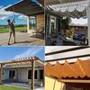 Wave Retractable Sunshade Net Telescopic Awning Outdoor Sun Shading Sail Garden Sunblock Nettings Swimming Pool Sun Shade Canopy